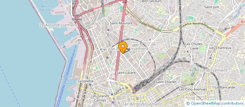 localisation de l'entreprise SARL ECLAIR AUTOS  MARSEILLE