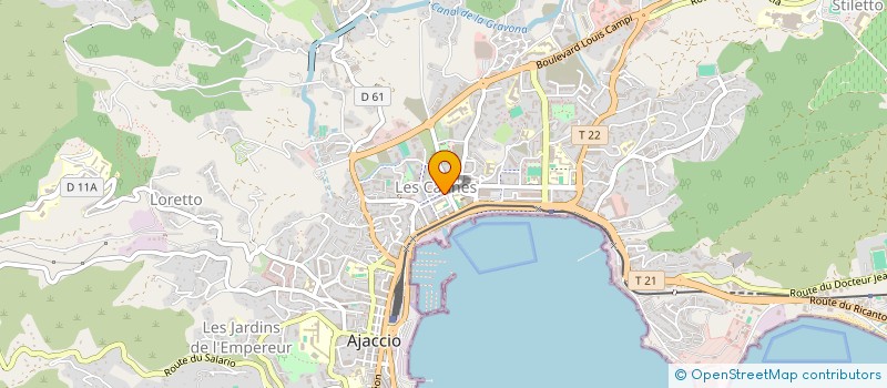 localisation de l'entreprise SARL ECLAT 2000 à AJACCIO