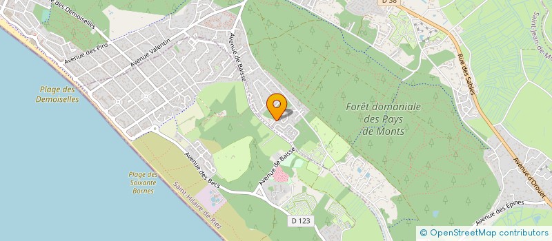 localisation de l'entreprise SARL ECLECTIK BOIS  SAINT-JEAN-DE-MONTS