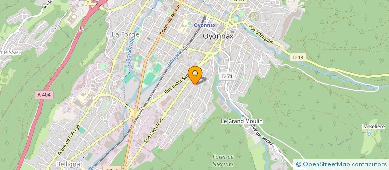 localisation de l'entreprise SARL ECO-ETANCHEITE à OYONNAX