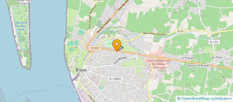 localisation de l'entreprise SARL ECO-GARAGE  BLAYE