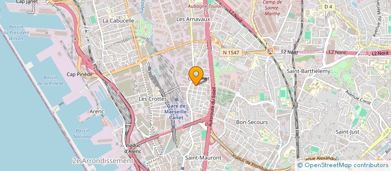 localisation de l'entreprise SARL ECO-JARDIN à MARSEILLE