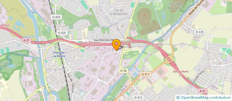 localisation de l'entreprise SARL ECO NORMES DE L'HABITAT à DOUAI