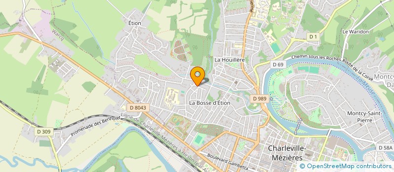 localisation de l'entreprise SARL ECOBAC  CHARLEVILLE MEZIERES