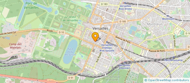 localisation de l'entreprise SARL ECOBAT CONSTRUC TRADITIONNELLE à VERSAILLES