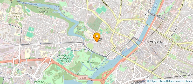 localisation de l'entreprise SARL ECOBATI 49 à ANGERS