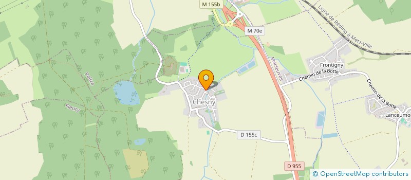 localisation de l'entreprise SARL ECOLE D'EQUITATION DE CHESNY  CHESNY