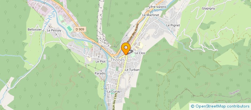 localisation de l'entreprise SARL ECOLE DE CONDUITE DU DANAY  THONES