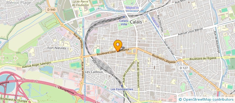 localisation de l'entreprise SARL ECOLE DE CONDUITE GAMBETTA à CALAIS