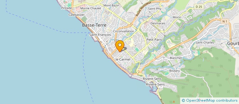 localisation de l'entreprise SARL ECOLE DE CONDUITE LES ALIZES à BASSE-TERRE