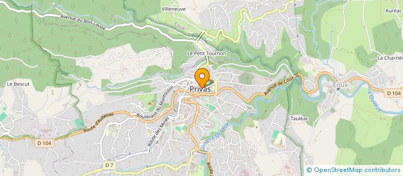 localisation de l'entreprise SARL ECOLE DE CONDUITE NOUVELLE à PRIVAS