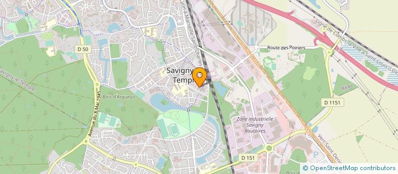 localisation de l'entreprise SARL ECOLE DE CONDUITE SAVIGNIENNE à SAVIGNY-LE-TEMPLE
