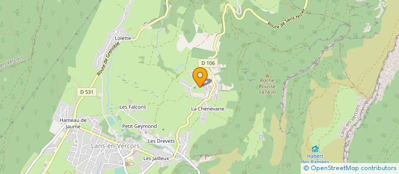 localisation de l'entreprise SARL ECOLE DE PARAPENTE DU VERCORS à LANS-EN-VERCORS