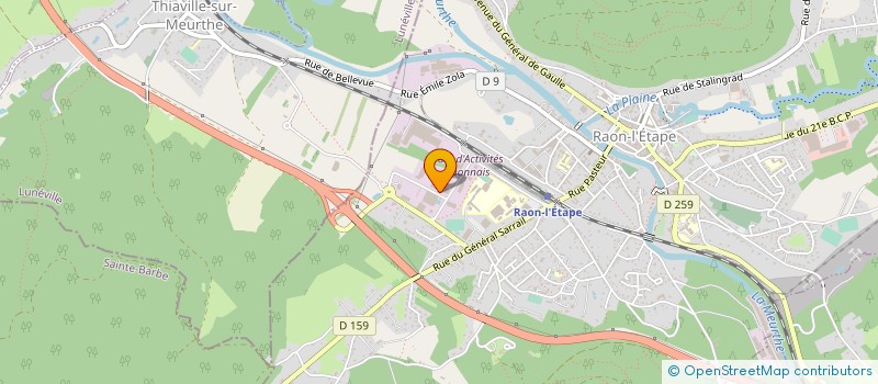 localisation de l'entreprise SARL ECOLOR à RAON L'ETAPE