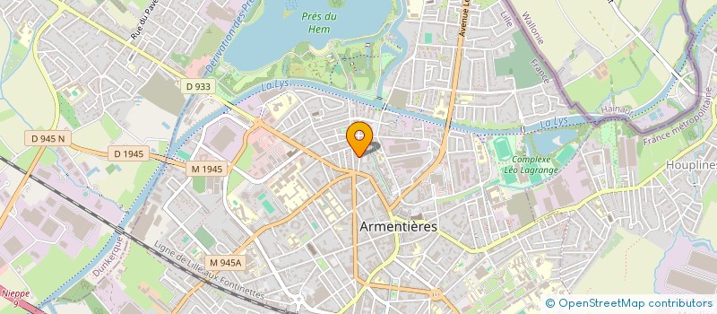 localisation de l'entreprise SARL ECOPLAST à ARMENTIERES