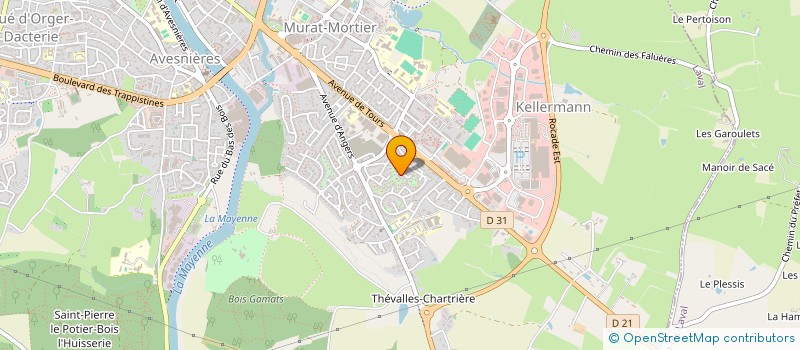 localisation de l'entreprise SARL ECURIE CORVEIL à LAVAL