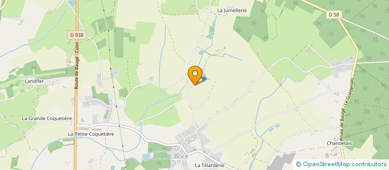 localisation de l'entreprise SARL ECURIE COURTEMANCHE  BAUGE-EN-ANJOU