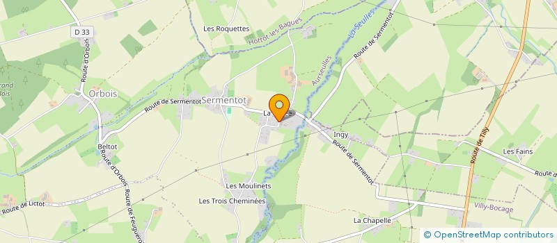 localisation de l'entreprise SARL ECURIES DE SERMENTOT  VICTOT-EN-AUGE