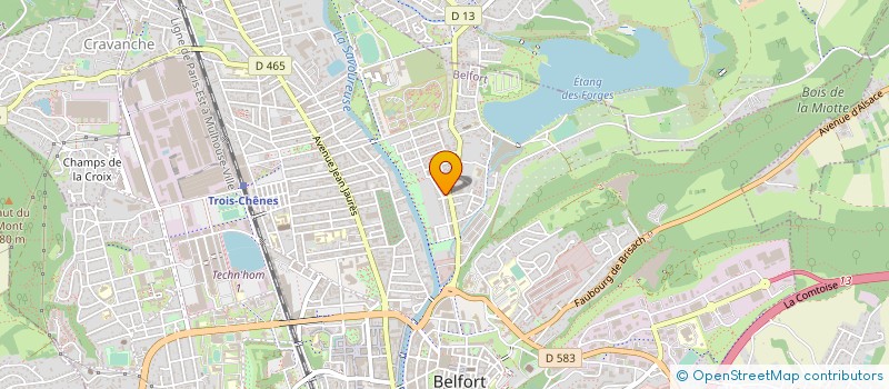 localisation de l'entreprise SARL EDEFI CIM  BELFORT