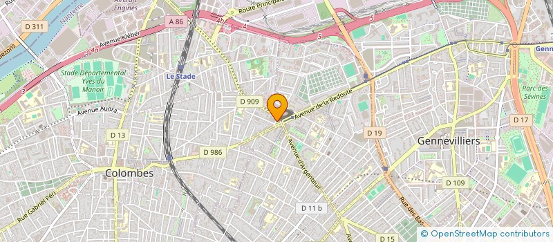 localisation de l'entreprise SARL EDEN à COLOMBES