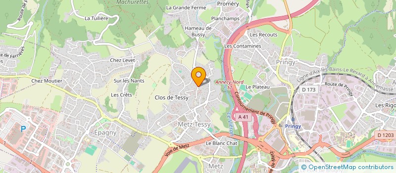 localisation de l'entreprise SARL EDEN BATIMENT  EPAGNY METZ-TESSY