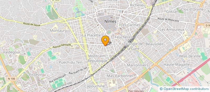 localisation de l'entreprise SARL EDEN INTERIM à NIMES