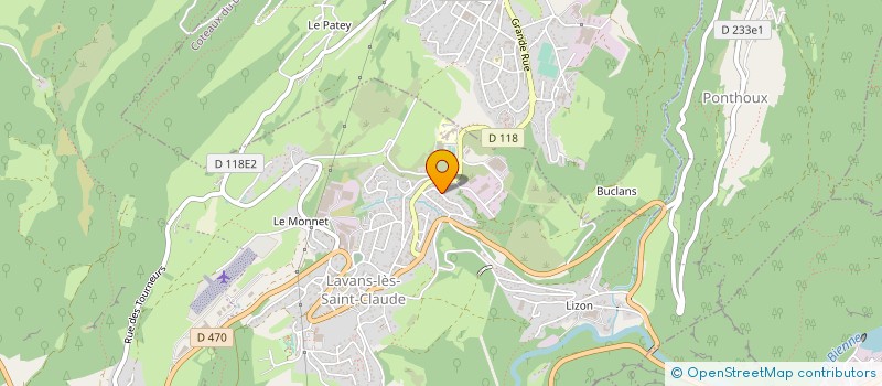 localisation de l'entreprise SARL EDG à LAVANS-LES-SAINT-CLAUDE