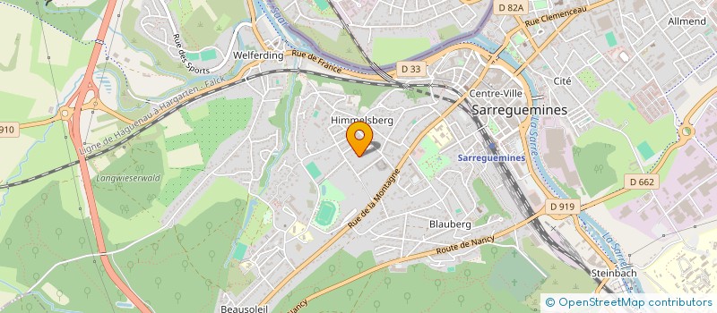 localisation de l'entreprise SARL EDITH à SARREGUEMINES