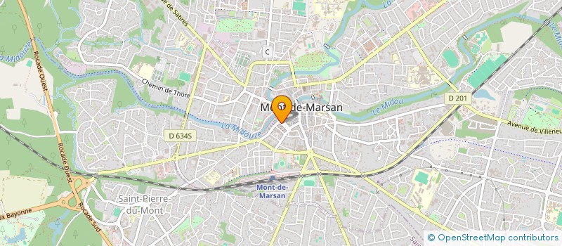 localisation de l'entreprise SARL EDITIONS DE LA COTE D ARGENT  MONT-DE-MARSAN