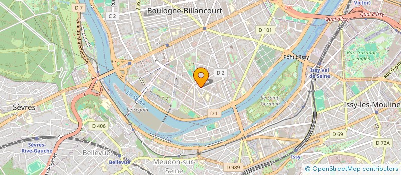 localisation de l'entreprise SARL EDITIONS DU GRIOT  BOULOGNE-BILLANCOURT