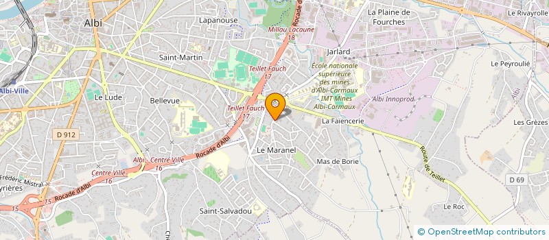 localisation de l'entreprise SARL EDITIONS GRAND SUD à ALBI