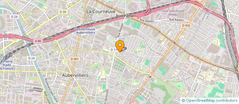 localisation de l'entreprise SARL EDITIONS PARIS QUERIDO  AUBERVILLIERS