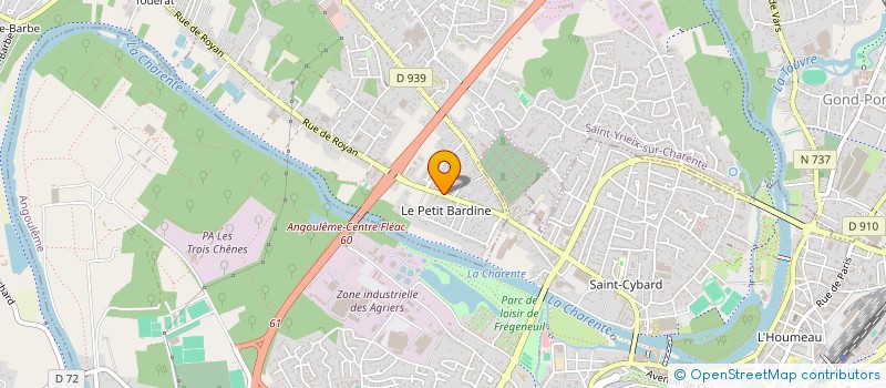 localisation de l'entreprise SARL EDWIGE CREATIONS  SAINT-YRIEIX-SUR-CHARENTE