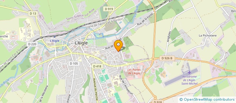 localisation de l'entreprise SARL EFB à L'AIGLE
