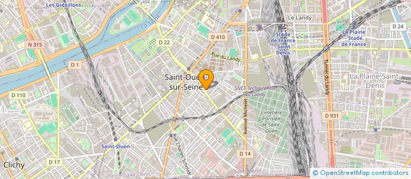 localisation de l'entreprise SARL EFE à SAINT-OUEN-SUR-SEINE