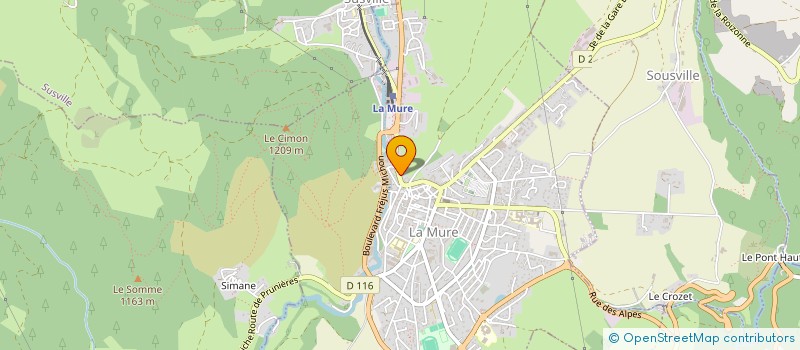 localisation de l'entreprise SARL EFE à LA MURE