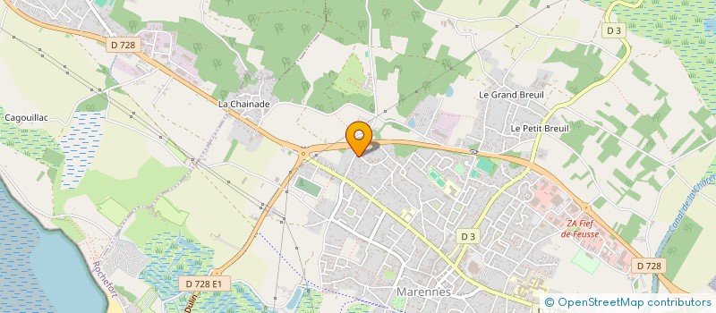 localisation de l'entreprise SARL EFE-ELECTRICITE  MARENNES-HIERS-BROUAGE