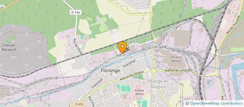 localisation de l'entreprise SARL EFM ETUDE FABRICATION MONTAGE  FLORANGE