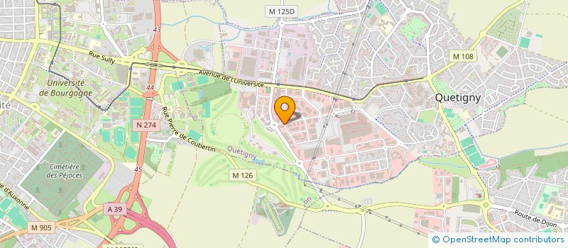 localisation de l'entreprise SARL EFP à QUETIGNY