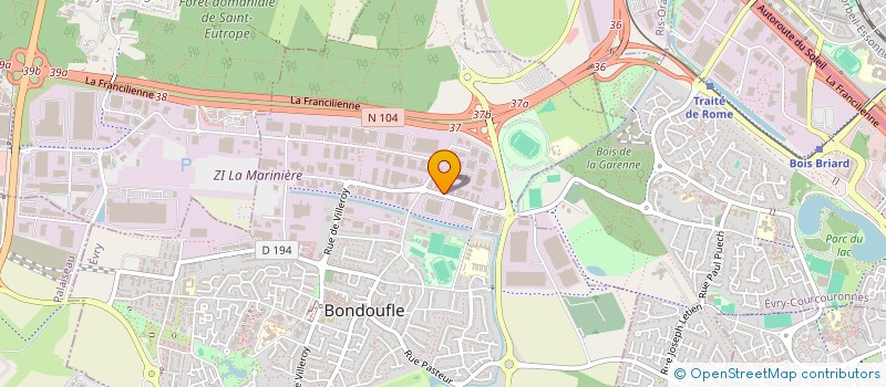 localisation de l'entreprise SARL EG-IDF  BONDOUFLE