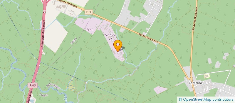 localisation de l'entreprise SARL EG SERVICES  BELIN-BELIET