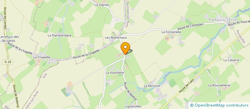 localisation de l'entreprise SARL EGB  CAUMONT-SUR-AURE