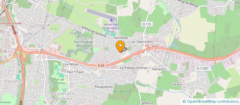 localisation de l'entreprise SARL EGB  ARTIGUES-PRES-BORDEAUX