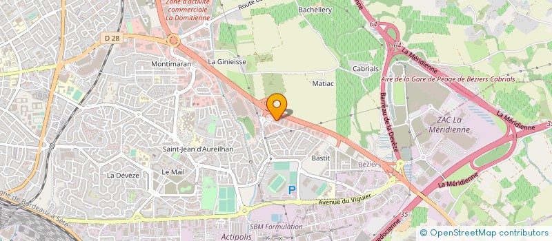 localisation de l'entreprise SARL EGESEC à BEZIERS