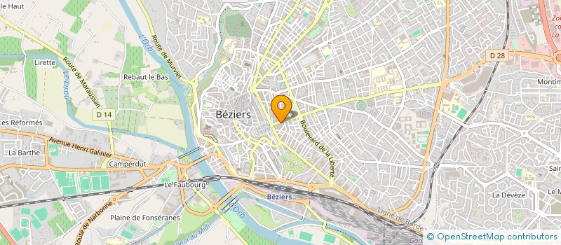 localisation de l'entreprise SARL EGGI  BEZIERS