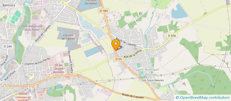 localisation de l'entreprise SARL EGRA  SAINT-ROMAIN-DE-JALIONAS