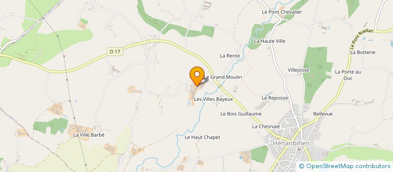 localisation de l'entreprise SARL EIFFEL à HENANBIHEN