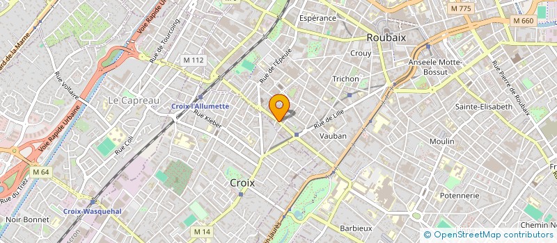 localisation de l'entreprise SARL EKS  ROUBAIX