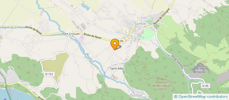 localisation de l'entreprise SARL EL AYADI  SOREZE