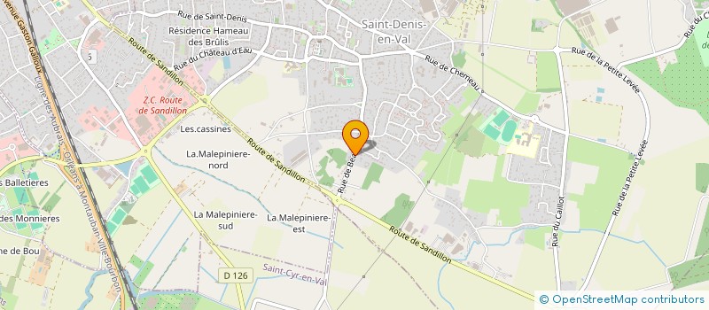 localisation de l'entreprise SARL ELAB  SAINT-DENIS-EN-VAL